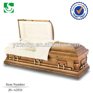 Beautiful Twist lin white interior US style casket